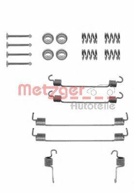 Комплектующие, тормозная колодка METZGER 105-0784 Комплектующие, тормозная колодка METZGER 105-0784