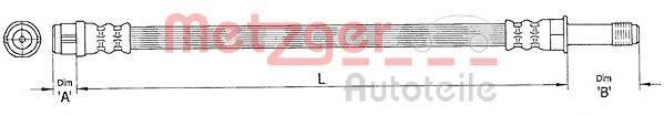 Тормозной шланг METZGER 4110363