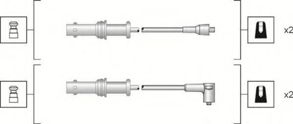 Комплект проводов зажигания MAGNETI MARELLI 941318111152 Комплект проводов зажигания MAGNETI MARELLI 941318111152