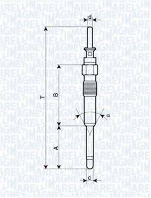 Свеча накаливания MAGNETI MARELLI 062900023304 Свеча накаливания MAGNETI MARELLI 062900023304