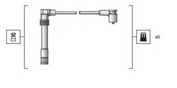 Комплект проводов зажигания MAGNETI MARELLI 941318111162 Комплект проводов зажигания MAGNETI MARELLI 941318111162